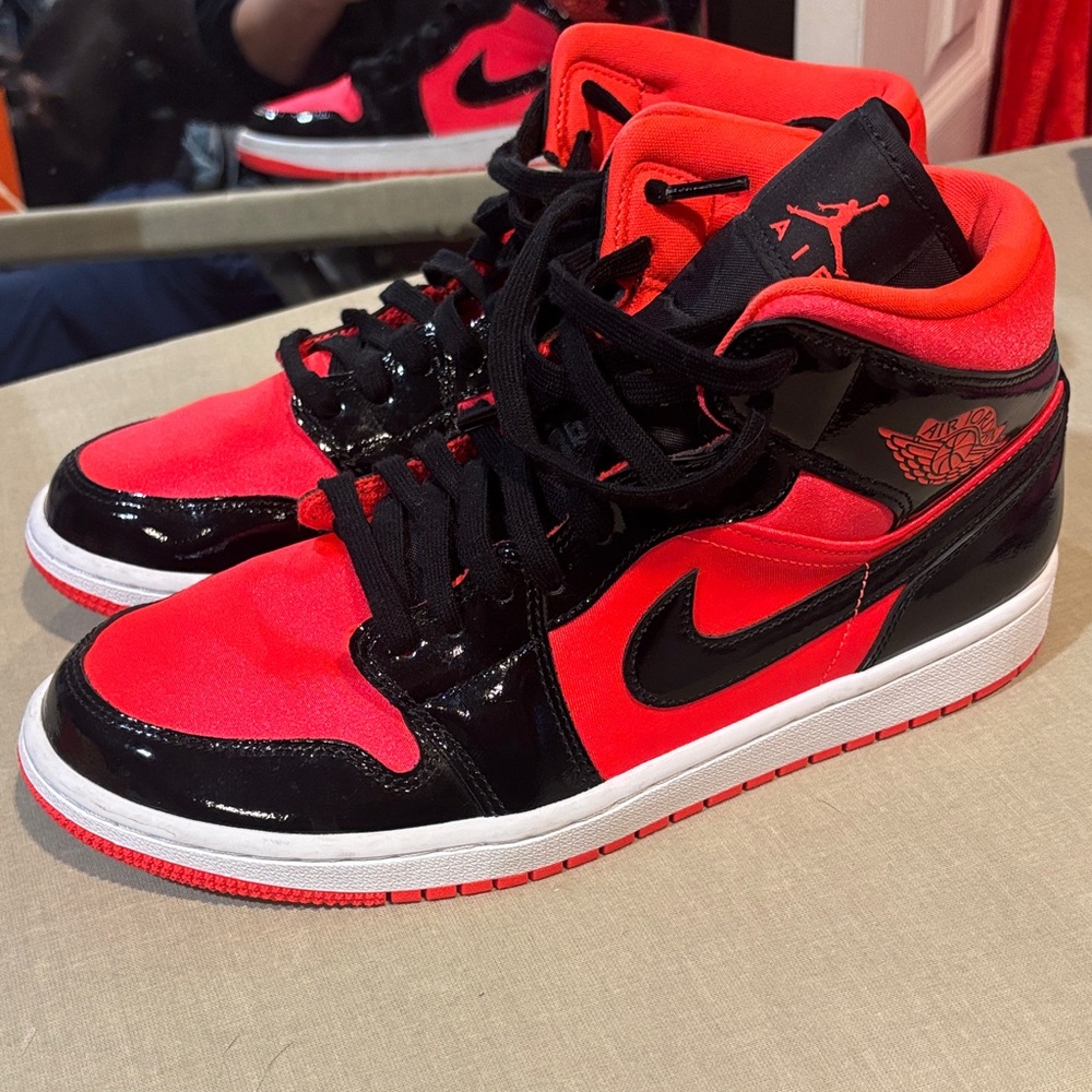 Air Jordan Black and Red Sneakers
